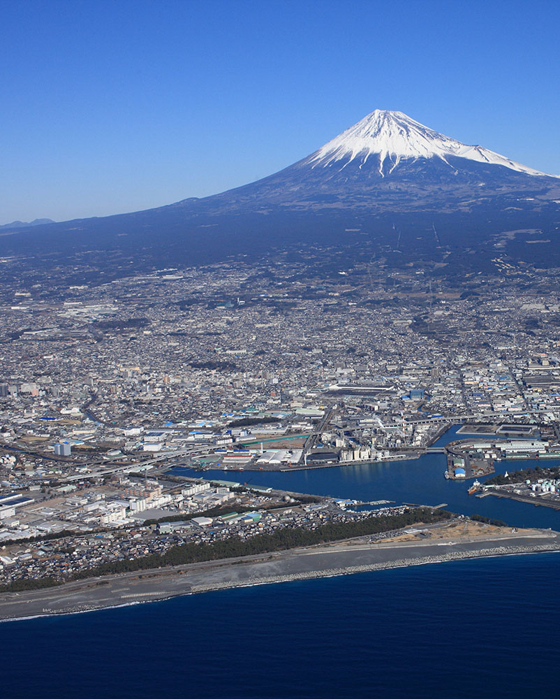 駿河湾から眺める富士山